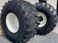 Roues, Pneus, Jantes, Barillets Jumelage Firestone Set ALL TRACTION 23 Nok 40mm  900/60R32 compleet op Velg aansluiting 280/335/10gaats