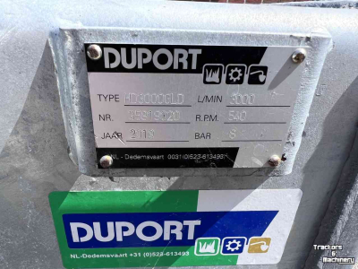 Pompe à lisier Duport HD3000GLD