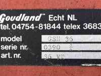 Déchaumeur à disques Goudland GSH 36 Schijveneg grondbewerking.
