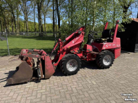 Chargeuse sur pneus Weidemann 1230 shovel met vorken bak en mestklem