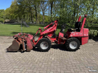 Chargeuse sur pneus Weidemann 1230 shovel met vorken bak en mestklem