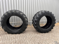 Roues, Pneus, Jantes, Barillets Jumelage BKT Trelleborg 650/60R38 VF 173D 50%