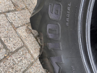 Roues, Pneus, Jantes, Barillets Jumelage BKT Trelleborg 650/60R38 VF 173D 50%