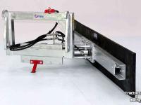 Rabot caoutchouc Qmac 150 HYDR. SCHUIN WEIDEMANN HAAK Rubberschuif / Erfschuif / Mestschuif / Sneeuwschuif / Terreinschuif / Modderschuif