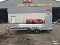 Semi-remorque surbaissé  Hulco TERRAX Machinetransporter 3500 kg 394x180 Go Getter uitvoering