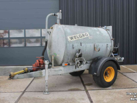 Tonneau de lisier Welgro 3500 liter vacuumtank waterwagen mesttank giertank slanghaspel