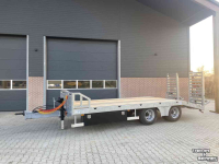 Semi-remorque surbaissé Heuvelmans Oprijwagen machinetransporter