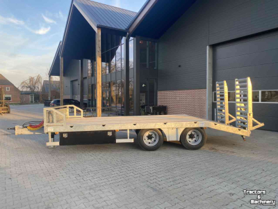 Semi-remorque surbaissé Heuvelmans Oprijwagen machinetransporter
