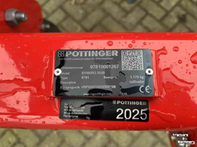 Cultivateur Pottinger Nieuwe Pottinger Synkro 3020