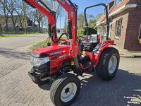 Tracteur pour horticulture Mitsubishi MT36 4WD HST minitrekker met voorlader. Slechts 82 uur!