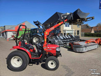 Tracteur pour horticulture Mitsubishi MT36 4WD HST minitrekker met voorlader. Slechts 82 uur!