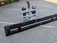 Rabot caoutchouc Zocon 1.80 mtr Giant + 3-punts aansluiting / Rubberschuif / Modderschuif / Erfschuif / Mestschuif / Sneeuwschuif
