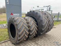 Roues, Pneus, Jantes, Barillets Jumelage Michelin Xeobib VF 710/60R42 + VF 600/60R30