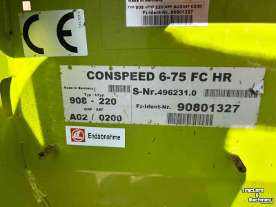 Cueilleur à mais Claas Conspeed 6-75 FC HR