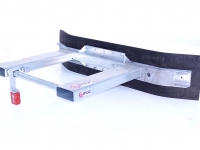 Rabots à lisier Qmac Modulo Rubber manure scraper 270cm hookup palletforks
