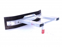 Rabots à lisier Qmac Modulo Rubber manure scraper 270cm hookup palletforks
