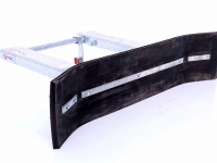 Rabots à lisier Qmac Modulo Rubber manure scraper 270cm hookup palletforks