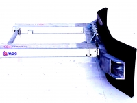 Rabots à lisier Qmac Modulo Rubber manure scraper 270cm hookup palletforks