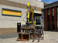 Pelles sur pneus Wacker Neuson EW 100 Airco Powertilt 3 Bakken Palletvork  Steunpoten