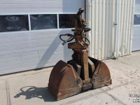 Bennes preneuse Atlas Knijperbak 40 en/of 60cm grondknijper hangende knijper grijperbak hydraulische rotator