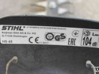 Taille-haie Stihl HS45 heggenschaar heggenknipper heggensnoeier hegschaar benzine