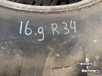 Roues, Pneus, Jantes, Barillets Jumelage Vredestein 16.9-34" op 3 ster molcon velg