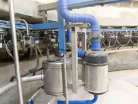 Installation de traite DeLaval 40 stands buitenmelker 2012