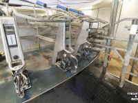 Installation de traite DeLaval 40 stands buitenmelker 2012