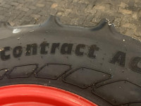 Roues, Pneus, Jantes, Barillets Jumelage Continental Continental 540/65R28 op Fendt velg
