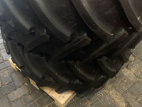 Roues, Pneus, Jantes, Barillets Jumelage Continental Continental 540/65R28 op Fendt velg