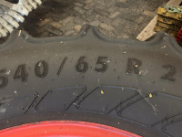 Roues, Pneus, Jantes, Barillets Jumelage Continental Continental 540/65R28 op Fendt velg