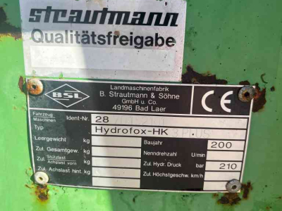 Désileuse à bloc Strautmann Hydrofox HK 3 PLUS kuilsnijder, u snijder, voermachines