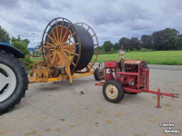 Moteur / Pompe stationair Emergo Haspel met Nelson sproeier en MwM motorpomp