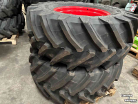 Roues, Pneus, Jantes, Barillets Jumelage  Trelleborg 540/65R28 op velg 8 gaats
