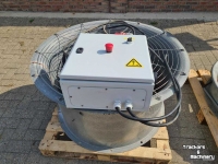 Système de ventilation d‘entrepot  Ventilator met schakelkast