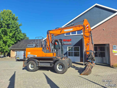 Pelles sur pneus Doosan Develon DX160W-5