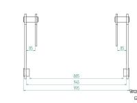 Chargeuse sur pneus Qmac Aanlashaken / Aanlashaken voor Terex TL 80 t/m 120    