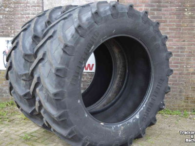 Roues, Pneus, Jantes, Barillets Jumelage Trelleborg 650/65r42 tm 800